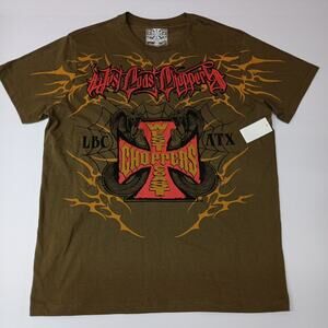 West Coast Choppers T-shirt Olive Green Size 2XL (50-52) NWT